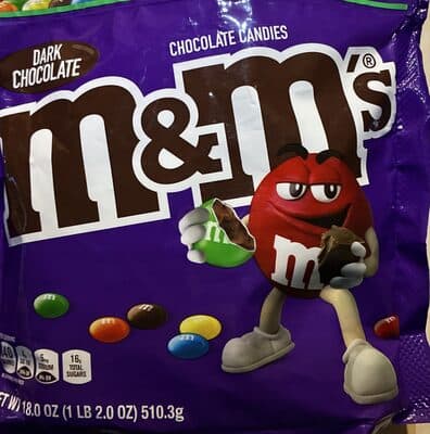 dark chocolate m&m's