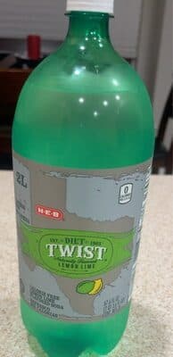 TWIST LEMON LIME DIET SODA, TWIST