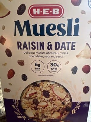 EUROPEAN MUESLI MIXTURE OF CEREALS, DRIED FRUITS, SEEDS & NUTS, EUROPEAN MUESLI