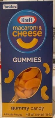 MACARONI & CHEESE GUMMY CANDY, MACARONI & CHEESE