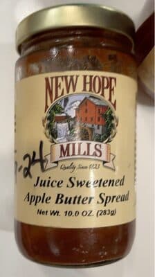 JUICE SWEETENED APPLE BUTTER SPREAD, JUICE SWEETENED APPLE BUTTER