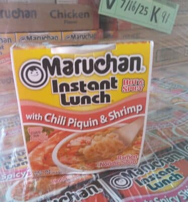 Hot & spicy with chili piquin & shrimp ramen noodle soup