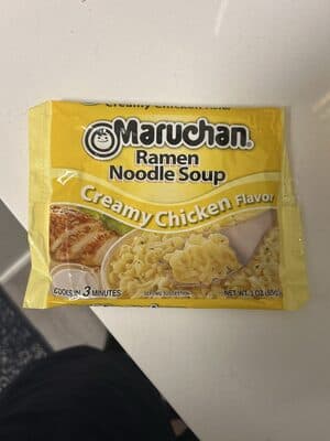 Ramen Noodle Soup Creamy Chicken Flavor