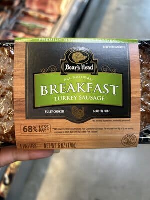 TURKEY SAUSAGE BREAKFAST PATTIES, TURKEY SAUSAGE BREAKFAST