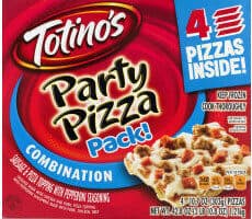Totino's Frozen Combination Party Pizza Pack! 4 count