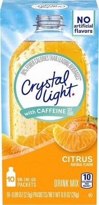 Citrus with caffeine drink mix