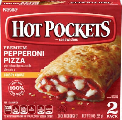 Nestle premium pepperoni crispy crust frozen pizza