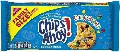 Candy blasts real chocolate chip cookies