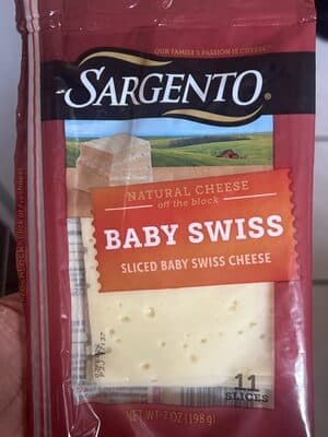 Deli Style Sliced Baby Swiss Cheese
