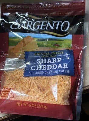 SHARP CHEDDAR SHREDDED CHEDDAR CHEESE