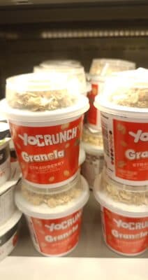 Yocrunch, kellogg's, granola yogurt, strawberry
