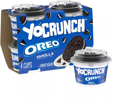 Yocrunch Vanilla Oreo Lowfat yogurt
