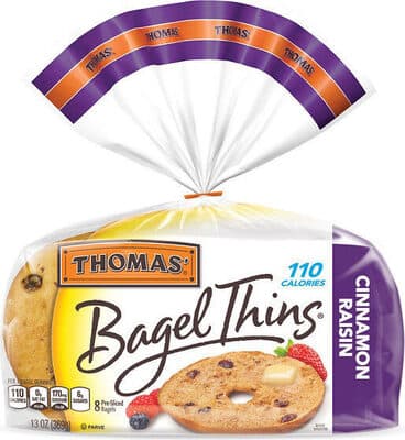 Cinnamon Raisin Pre-Sliced Bagels
