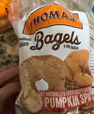 PUMPKIN SPICE BAGELS, PUMPKIN SPICE