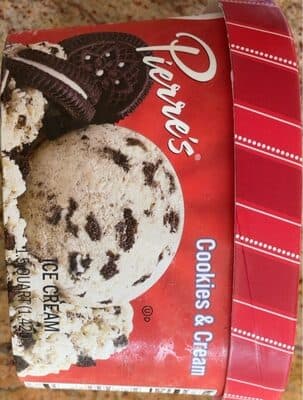 COOKIES & CREAM ICE CREAM, COOKIES & CREAM