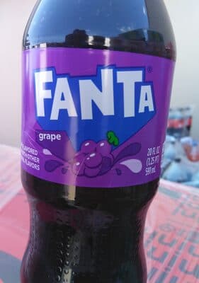 Fanta Grape Soda Bottle, 20 fl oz