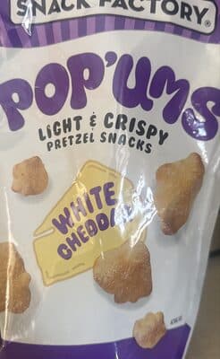 Snack Factory Pop'ums White Cheddar Pretzel Snacks, 9 Oz Bag