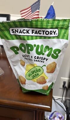 Snack Factory Pop'ums Jalapeno Jack Pretzel Snacks, 9 Oz Bag