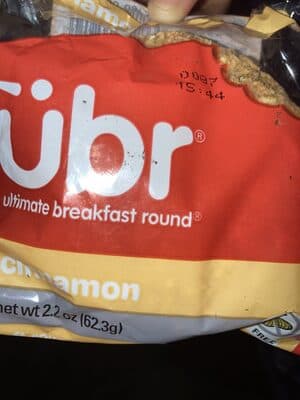 ULTIMATE BREAKFAST ROUND BAKED BREAKFAST BAR CINNAMON NUT FREE