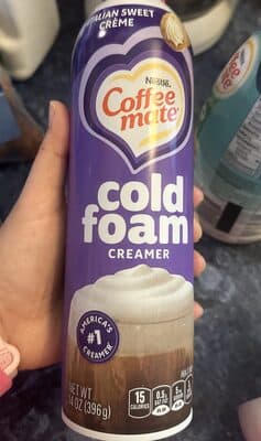 Cold foam Italian sweet crème