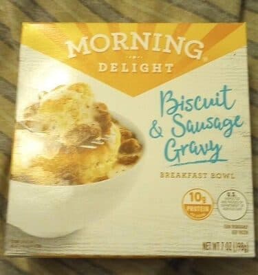BISCUIT & SAUSAGE GRAVY BREAKFAST BOWL, BISCUIT & SAUSAGE GRAVY