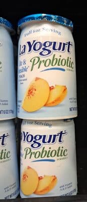 VANILLA FLAVORED PROBIOTIC FORMULA BLENDED NONFAT YOGURT, VANILLA