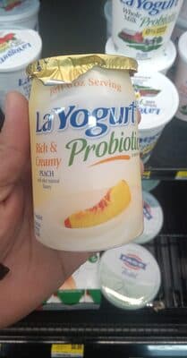 LA YOGURT, PROBIOTIC BLENDED LOWFAT YOGURT, PEACH, PEACH