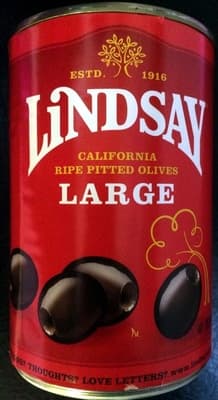 Black Ripe Pitted Olives