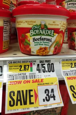 Chef Boyardee Microwaveable Beefaroni