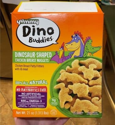 THE ORIGINAL DINOSAUR-SHAPED CHICKEN BREAST NUGGETS