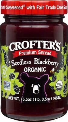 Organic Seedless Blackberry Premium Fruit Spread