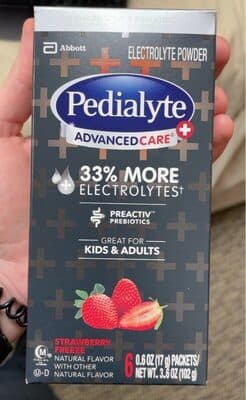 STRAWBERRY FREEZE ELECTROLYTE POWDER PACKETS, STRAWBERRY FREEZE
