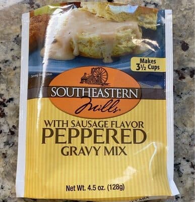 SAUSAGE FLAVORED PEPPERED GRAVY MIX, SAUSAGE