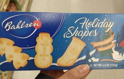 BUTTER CRISPY COOKIES HOLIDAY SHAPES, BUTTER