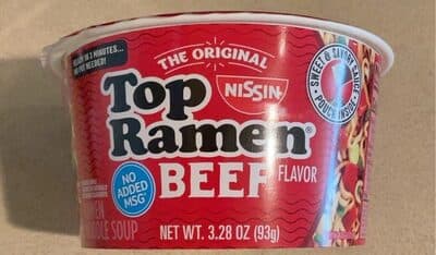 Top Ramen Beef Flavor