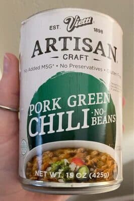 PORK GREEN CHILI BEANS, PORK