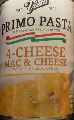 4-CHEESE MAC & CHEESE PASTA IN CHEESE SAUCE, 4-CHEESE MAC & CHEESE