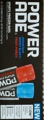 MOUNTAIN BERRY BLAST, FRUIT PUNCH SPORTS FREEZER BARS, MOUNTAIN BERRY BLAST, FRUIT PUNCH