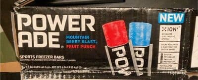 MOUNTAIN BERRY BLAST, FRUIT PUNCH FLAVORED SPORTS FREEZER BARS, MOUNTAIN BERRY BLAST, FRUIT PUNCH