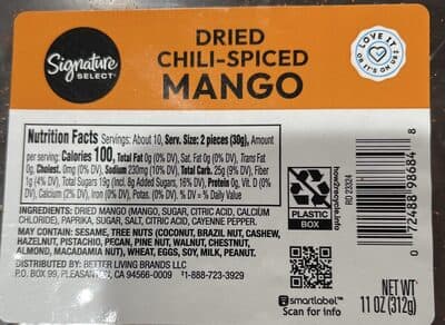 CHILI-SPICED DRIED MANGO, CHILI-SPICED
