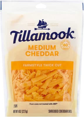 Medium cheddar shredded cheese