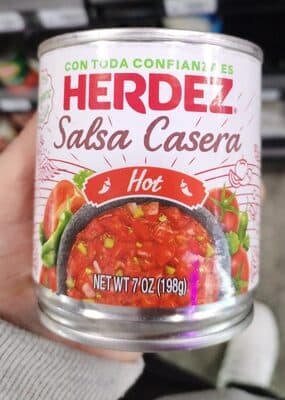 HERDEZ, SALSA CASERA, HOT, HOT