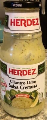 Cilantro lime salsa cremosa