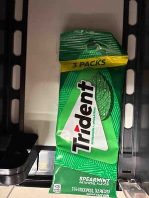 Spearmint Artificial Flavor Sugar Free Gum