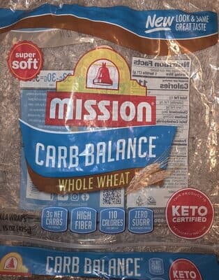 Carb Balance Whole Wheat Tortilla Wraps