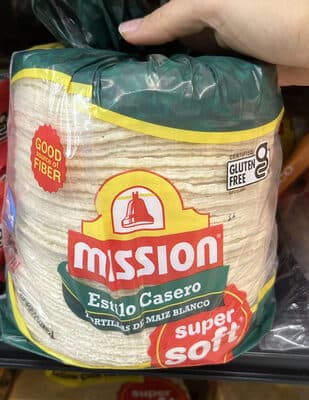 Estilo Casero Tortillas de Maiz Blanco