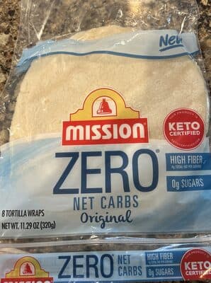 Zero Net Carbs Original Tortilla Wraps