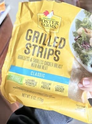 FOSTER FARMS, GRILLED CHICKEN BREAST STRIPS