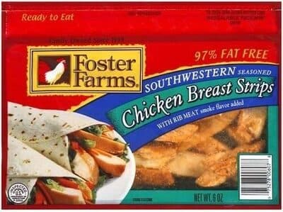FOSTER FARMS, SOUTHWESTERN SEASONED CHICKEN BREAST STRIPS