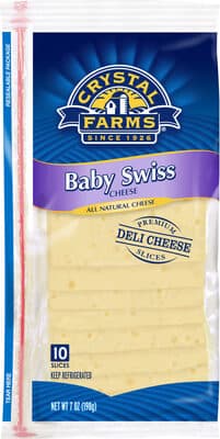 BABY SWISS NATURAL CHEESE, BABY SWISS